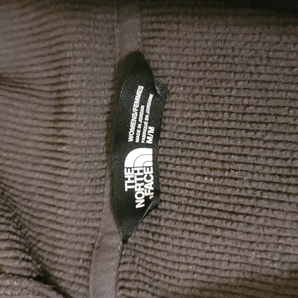 Gray / Gray Striped Women's The North Face Zip Up Hoodie Size Medium - Picture 4 of 5